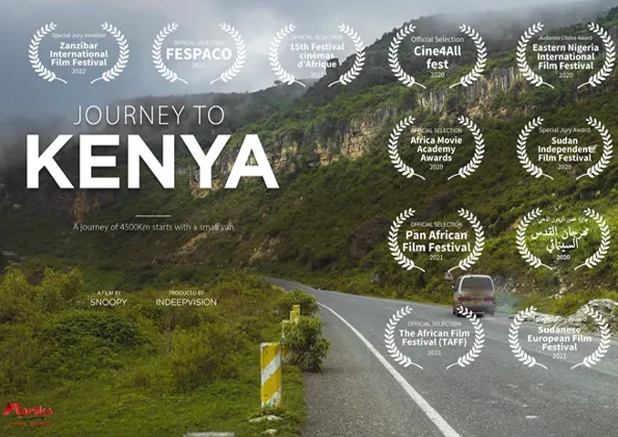 Official poster of Journey to Kenya, a documentary about a Sudanese Jujitsu team